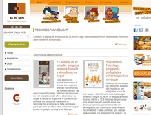 Tablet Screenshot of educacion.alboan.org